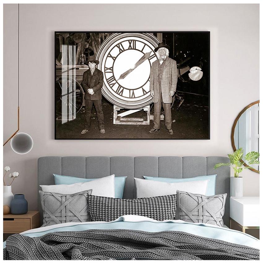 Póster de Regreso al Futuro Impresión de Película Clásica Película Alternativa Foto Retro Estilo Vintage Arte de Pared Pintura en Lienzo Decoración para el Hogar