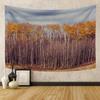 Autumn Forest Tapestry Wall Hanging Natural Fallen Leaves Landscape Hippie Tapestry Colorful Living Room Hanging Wall Tapestry