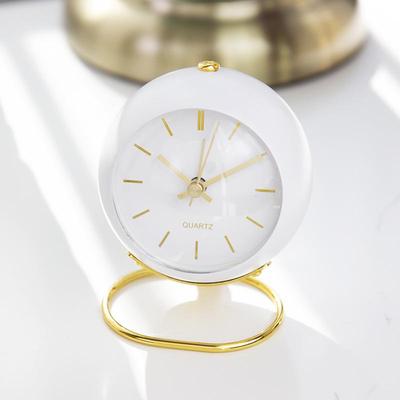 Creative Silent Metal Alarm Clock with Luminous Timer for Children and Students