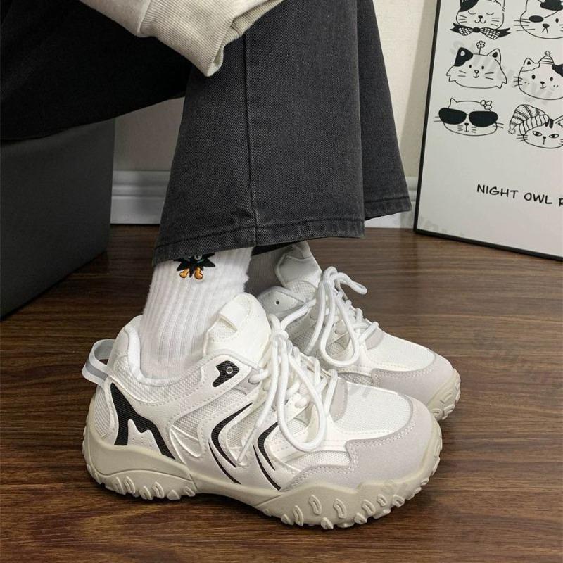 Breathable Women's Vulcanized Shoes Autumn New Soft Sole Comfort Casual Sneakers Outdoor Non Slip Height Increase Running Shoes