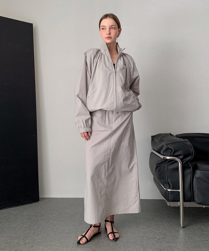 Baseukala Dana Slit Long Skirt (3Colors)