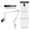 COMICA EJoy D10 (White) Dynamic Gaming Microphone with USB/XLR Digital and Analog Dual Output, Unidirectional, Boom Arm, RGB Lighting, Noise Reduction