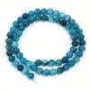 1 Strand Natural Dark Blue Apatite Stone Beads 4/6/8mm Round Gem Bead for DIY Bracelet Charms Jewelry Making Beaded Wholesale
