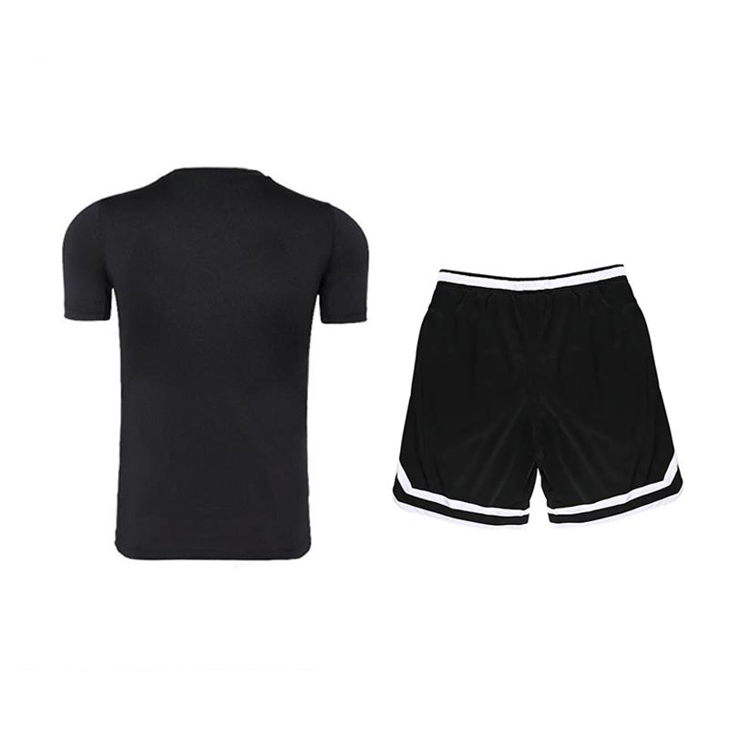 Li Ning Logo Print Quick-Dry Comfortable Fashion Short Sleeve Casual Sports Suit Unisex Suit Black AUDSB29-1+YAPV001-1