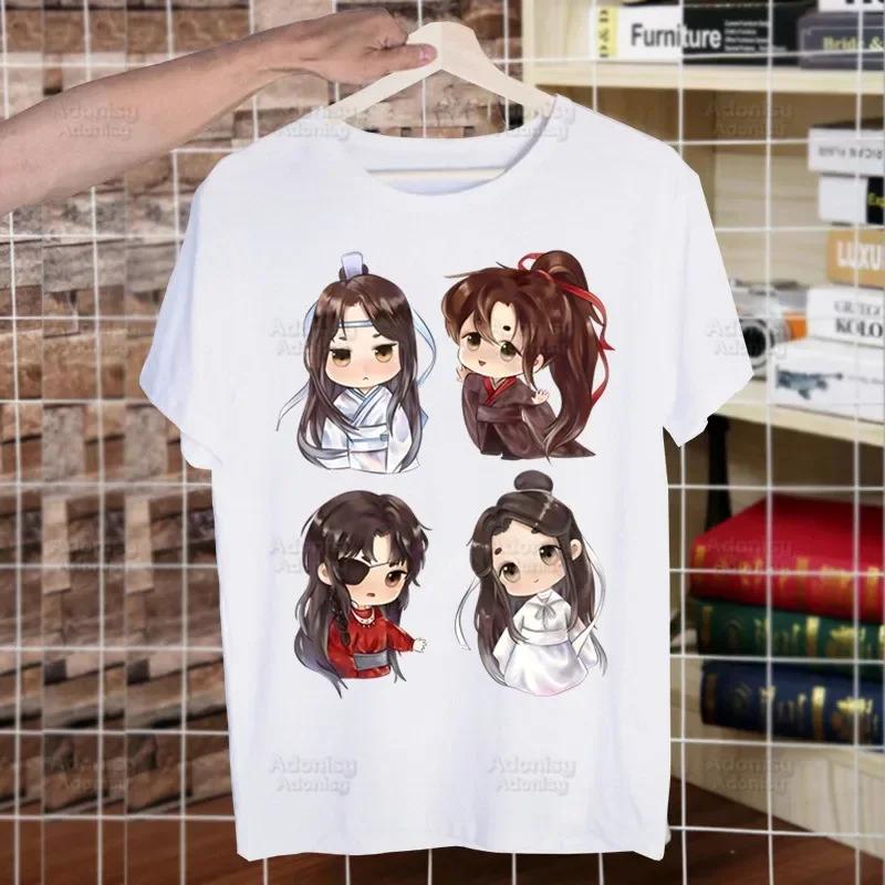 Mo Dao Zu Shi The Untamed Harajuku Man T Shirts Lan WangJi Wei Wu Xian Tees Shirt Tops Short-Sleeved Aesthetic Anime T Shirt
