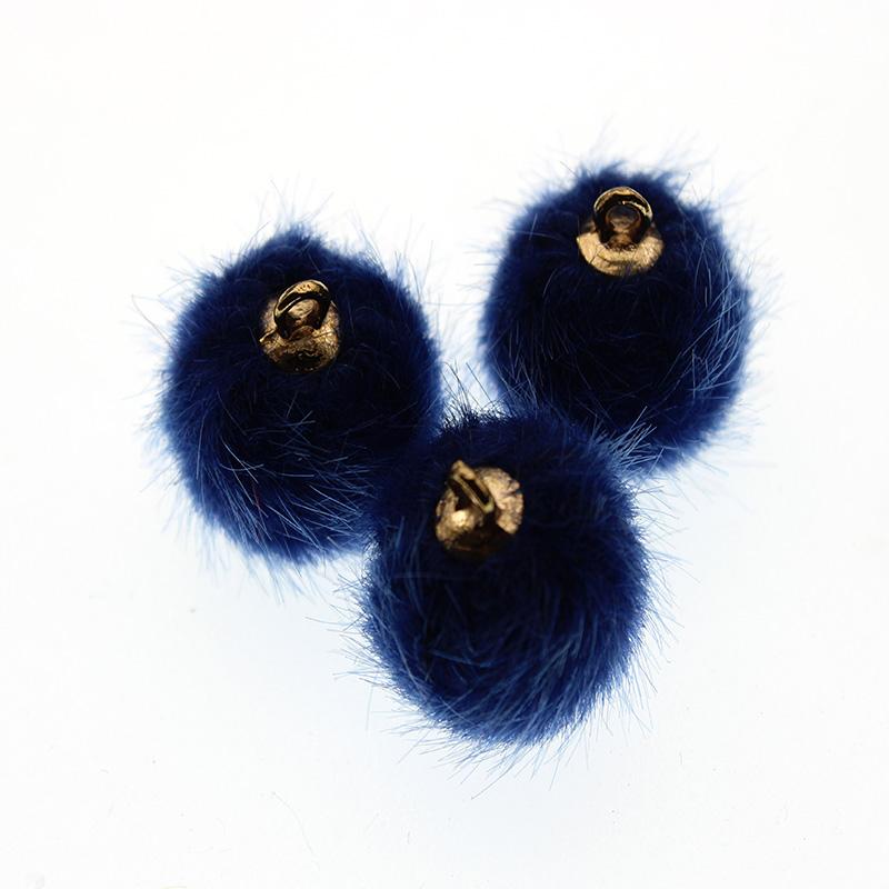 10pcs Imitation Water Mink Pompom Earring Pendant DIY Craft Supplies Cute Plush Fur Ball Beads DIY Handmade Jewelry Findings