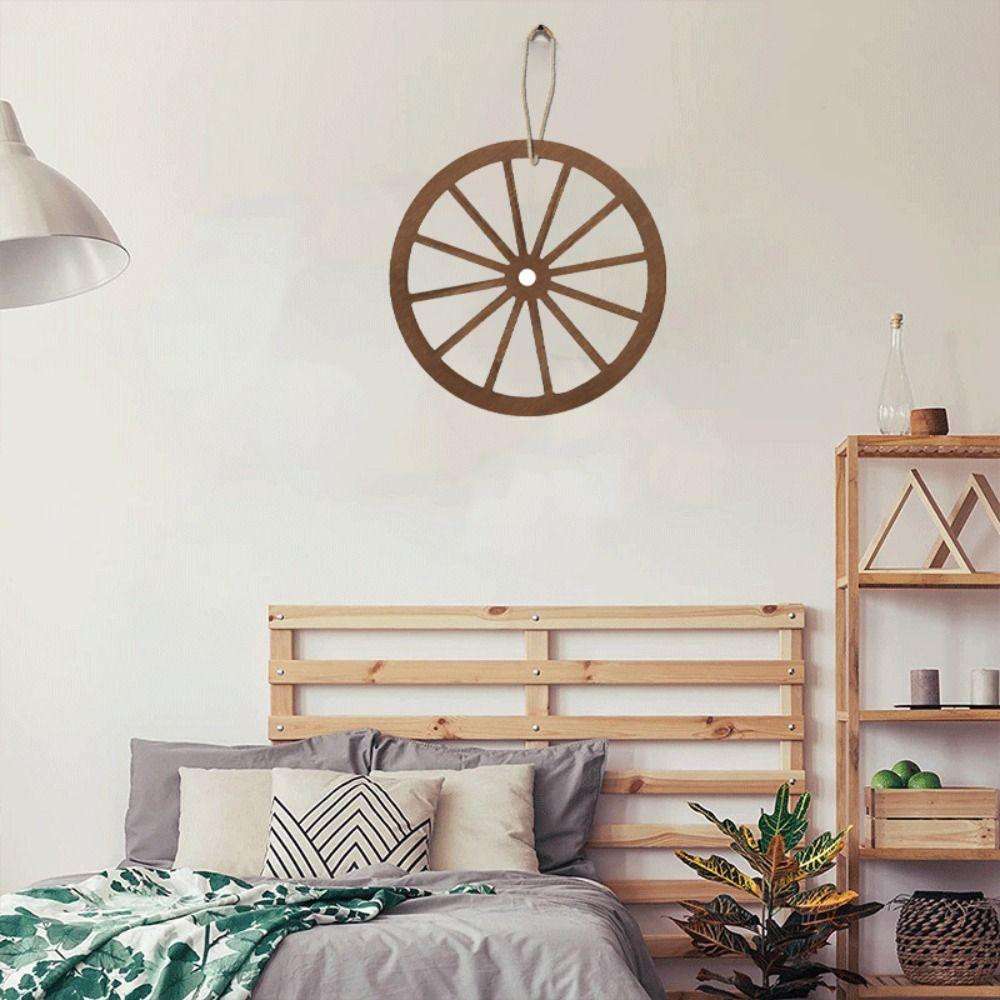 

12 шт. Винтажная настенная подвеска в виде колеса тележки, деревенский подвесной орнамент, фоновый рисунок