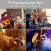 Stable Rubber Padded Guitar Capo Aluminum Zinc Zinc Alloy Guitar Pick Holder  Guitar Accessory