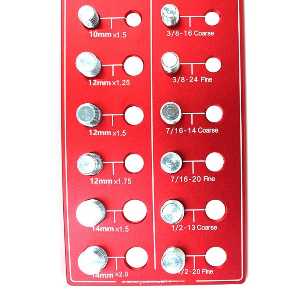 30 Teeth Round Head Metric Thread Gauge Nut Bolt Screw High Accuracy Measuring For Multiple Thread Standards 3mmx0.5 To 14mmx2.0