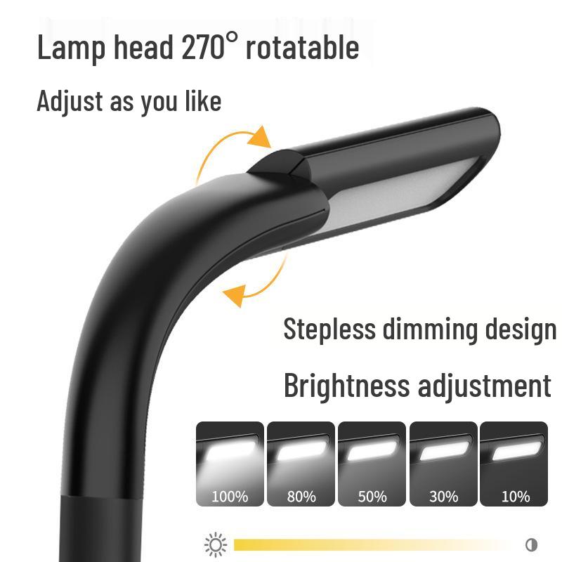 Rechargeable & Plug-in Eye-Protection Desk Lamp for Students, Bedroom & Study Use, 2-Pack