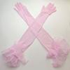 Sunscreen Women Long Mittens Wedding Dress Bridal Mesh Gloves Solid Lace Sleeves Gloves  Cosplay