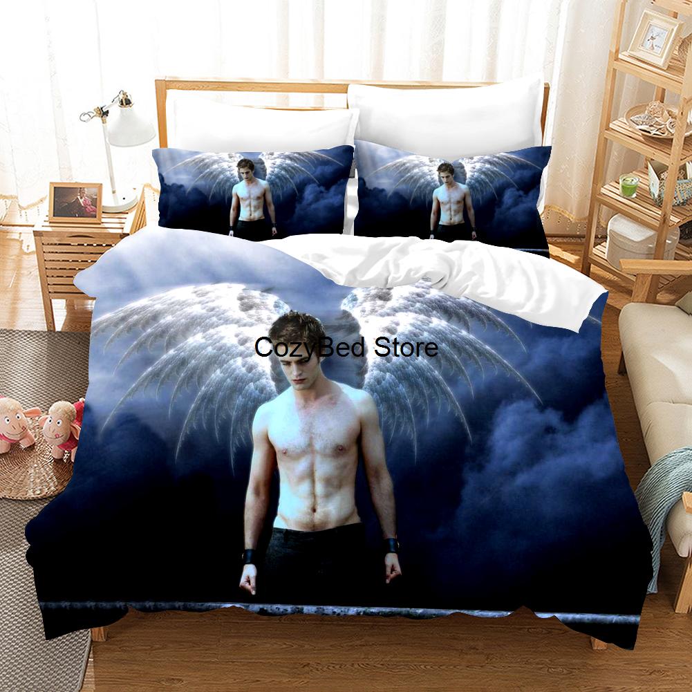 Luxury Fashion Movie Twilight Bedding Set Adult 3D Duvet Cover Sets Comforter Bed Linen 220X240 Size Decor Bedclothes