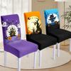 Halloween Chair Cover Milk-Silk Fabric Decorative Soft Elastic Printed Chair Cover Hotel Event Home Universal Seat Protector