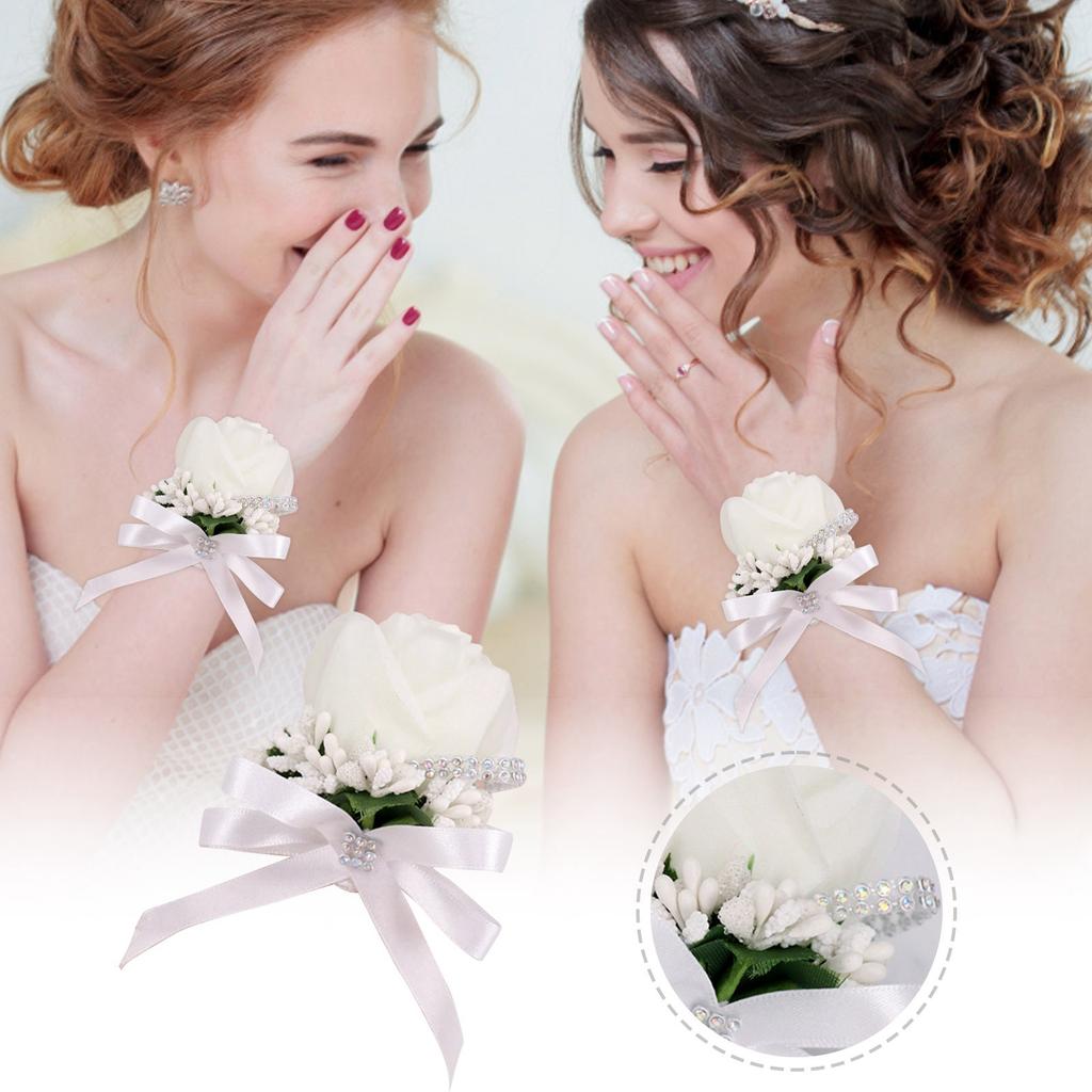 Wrist Corsage Bracelet, Corsage And Corsage Prom Rose Corsage Corsage Wristband Set For Wedding Anniversary Prom Party
