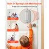 SucceBuy Door Reinforcement Lock 2 Pack Home Lock with 3 Inch Stop Withstand 800 lbs of Force with 8 Screws for Inward-Opening