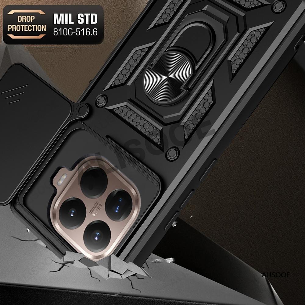 Για Θήκη Xiaomi 15T Pro για Xiaomi Mi 15T Κάλυμμα Θωράκιση Σύρταρωτή Κάμερα Δαχτυλίδι Στήριγμα Κάτοχος Πλήρης Προστασία Τηλεφώνου Capa Funda