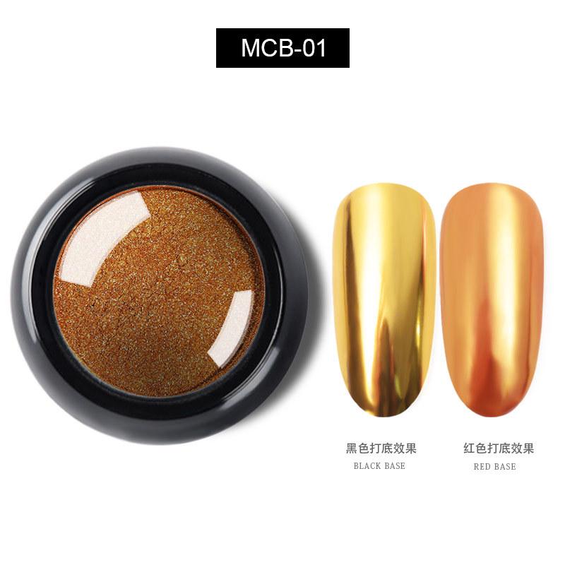 Nail Titanium Powder Mirror Flour Solid Color Electroplated Magic Mirror Powder Nail Sparkling Powder