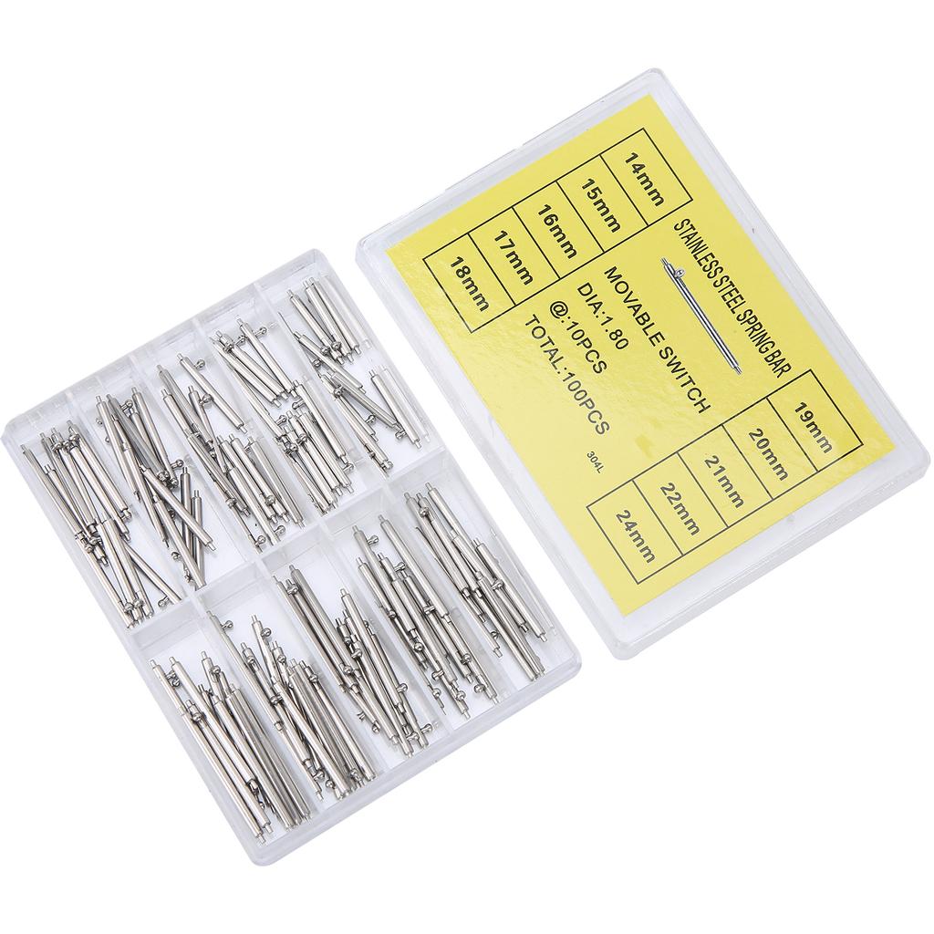 1.8mm / 0.07in Thickness Quick Release Spring Bars Strap Link Pins Watch Repair Tool