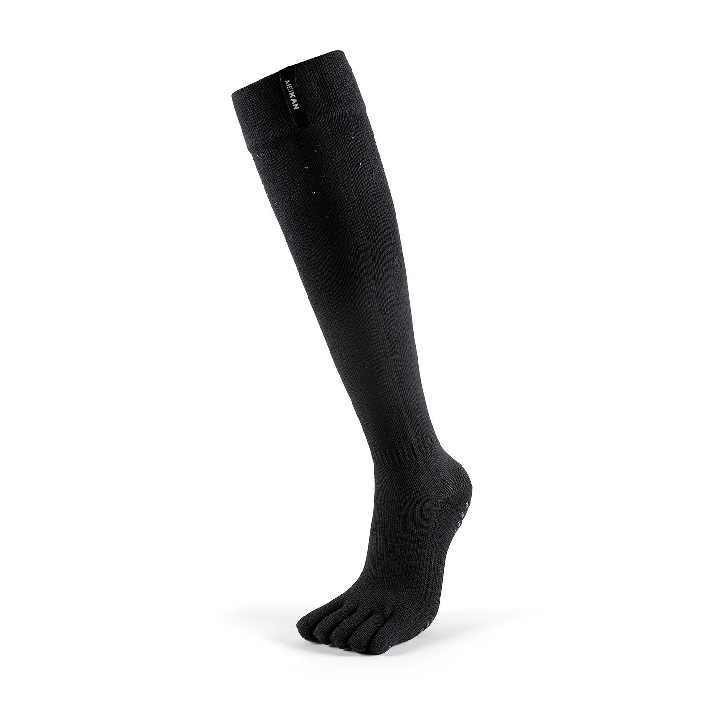 

MEIKAN Non-Slip High-Top Mid-Calf Yoga & Dance Toe Socks 35-39 чёрный