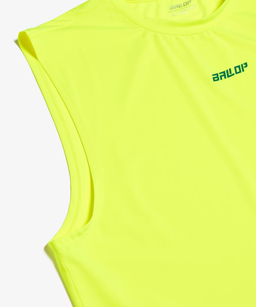 Baellob Lettering Sleeveless Rash Guard Neon