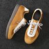 Niche Sports and Leisure Board Shoes Men's Korean Version of Genuine Leather Breathable and Versatile Retro Invisible Inner Height Increase 5cm Germa