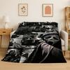 Horror Movie Character Chucky S-Scream Cartoon Flannel Blanket Soft Warm Throw Blanket for Bedroom Living Room Bed Travel Gift