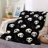 1pc Skull Pattern Blanket Warm, Cozy, And Soft, Suitable for Sofas, Beds, Cars, And Office Use.Perfect for Camping And Travel, Making It a Great Gift