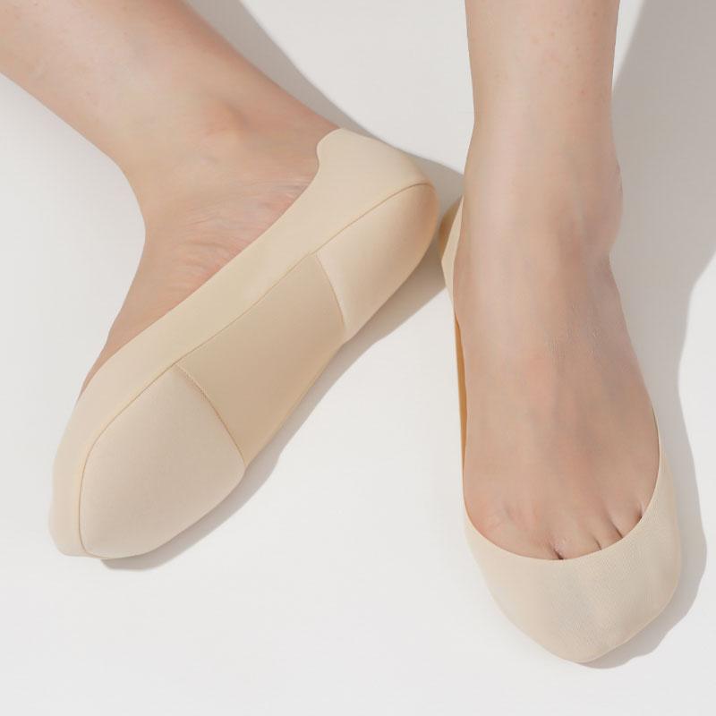 Women Non-slip Low-top Sock Shoe Pad Insoles for Feet Arch Invisible Shallow Boat Socks Soft Sponge Shock-absorbing Pressure Cut