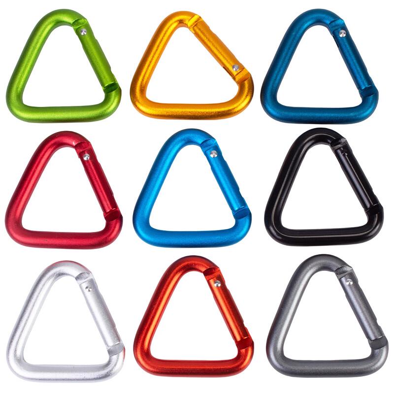 D.R.N. Large Triangle Aluminum Carabiner Key Hook (2-pack)