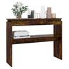 Console Table Smoked Oak 102x30x80 cm Wood Based Panel