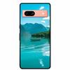 Per Google Pixel 7a 5G Custodia 6.1" Cover Fiori Bordo Nero Silicone TPU Morbida Cover Posteriore Per Google Pixel7a 2023 Custodia Telefono Fundas