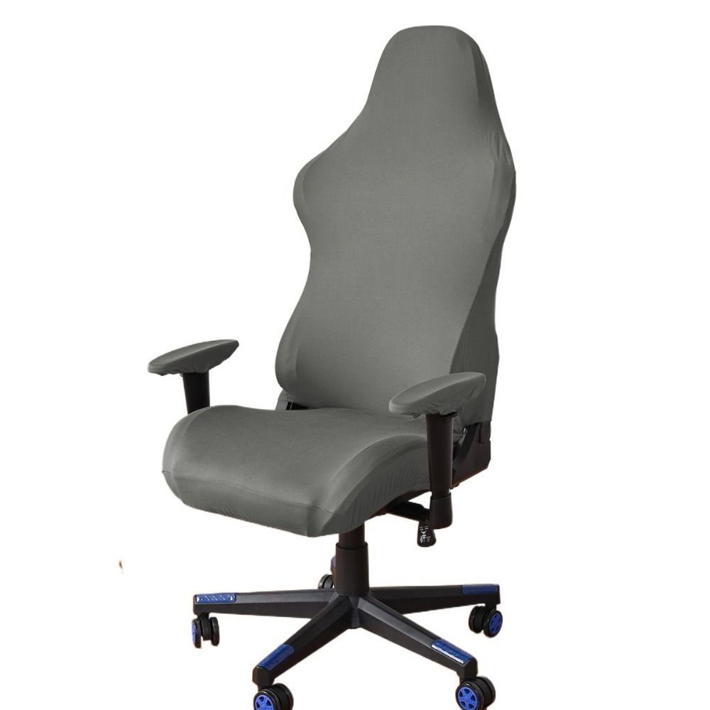 Solid Color Gaming Chair Cover Elastic Seat Cover Washable Protector Cover  Office Chair