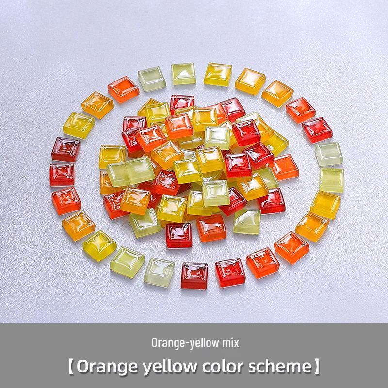1cm Crystal Glass Colored Stones Mosaic DIY Kit for Kids