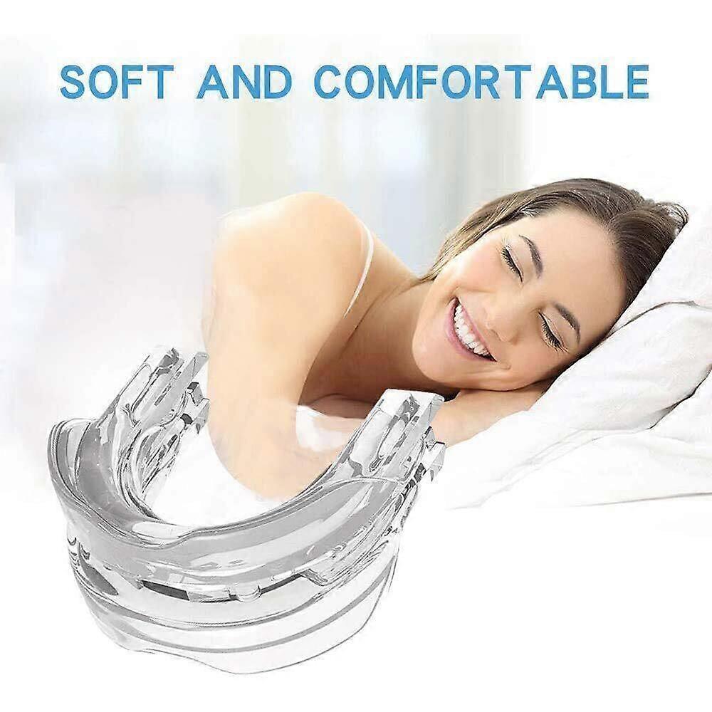 Foreverup Anti-Snoring Device, Snore Stopper Mouth Guard, Anti-Snoring & Anti-Grinding Silicone Dental Tray, Snoring Aids for Men and Women