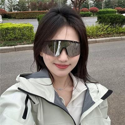 Outdoor Mountaineering Sunglasses Men's Personality Fashionable Big Frame Cycling Glasses Women's Trendy 3254