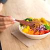 Smooth Wooden Kitchen Utensil Handle Mixing Fork for Cooking, Serving and Salad Preparation - Everyday Use