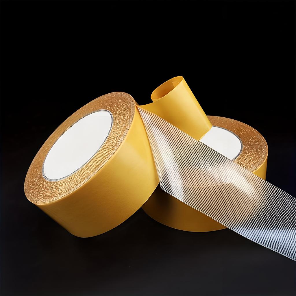 Hochleistungs-Doppelklebeband, = Superstarker Klebstoff mit Fiberglasgewebe für Wände und Glas, wasserdichtes transparentes Montageband