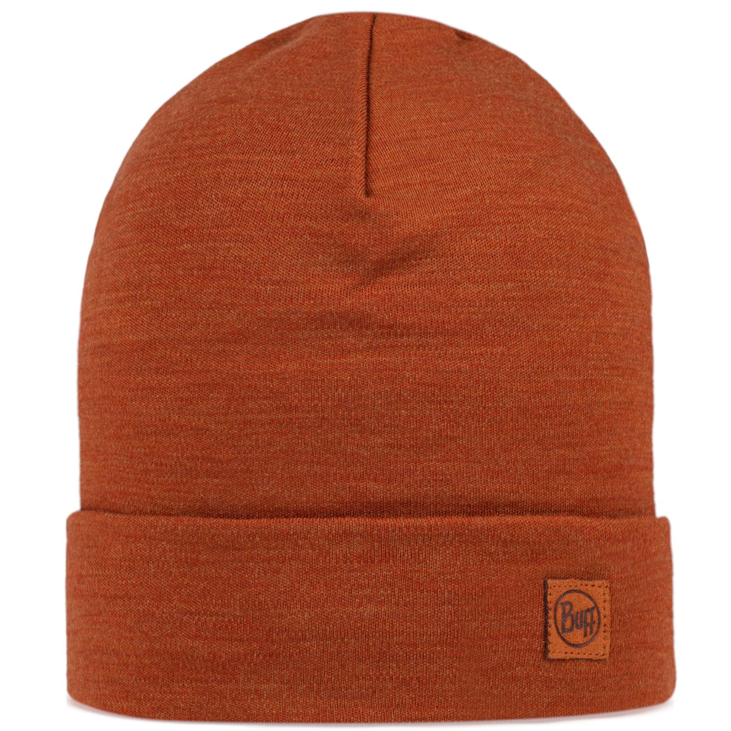 Buff Merino Heavyweight Beanie, Unisex braune Mütze One size