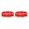 Ensemble de 16 Bracelets Tendance Élégants en Verre et Ghungroo Cachemir pour Femmes et Filles | Derniers Bijoux Traditionnels Festifs pour Mariage Fête
