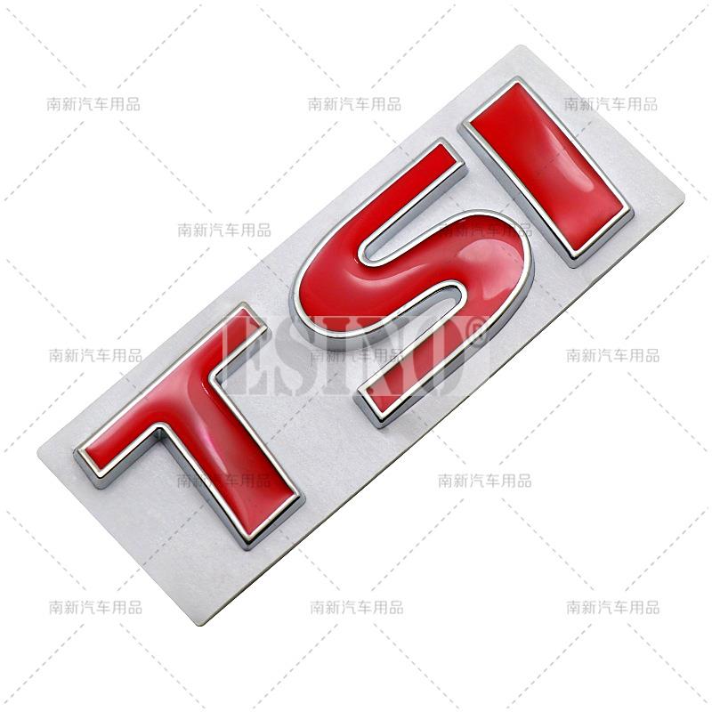 Styling auta 3D TSI Kovová slitina Lepicí znak Zadní znak kufru Samolepka na blatník Samolepka na karoserii auta pro Volkswagen Golf Passat Tiguan UT8 7E