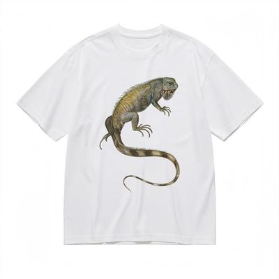 Herrenmode Bequem Atmungsaktiv Bequem Klassisches T-Shirt Reptil Grafik-Tee