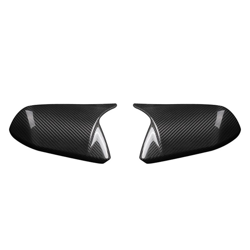 Ford Mustang Carbon Fiber Horn Rearview Mirror Cover Cap – Real Carbon Fiber Exterior Accessory