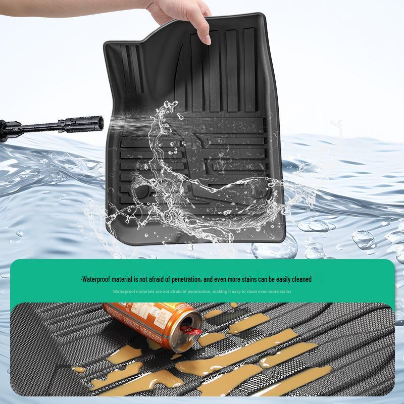 Eco-Friendly TPE Floor Mats and Trunk Mat for Cadillac XT5 - Includes Seat Back Cushion