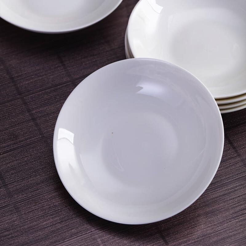 Jingdezhen Pure White Ceramic Sauce Dish Set (4-pack)