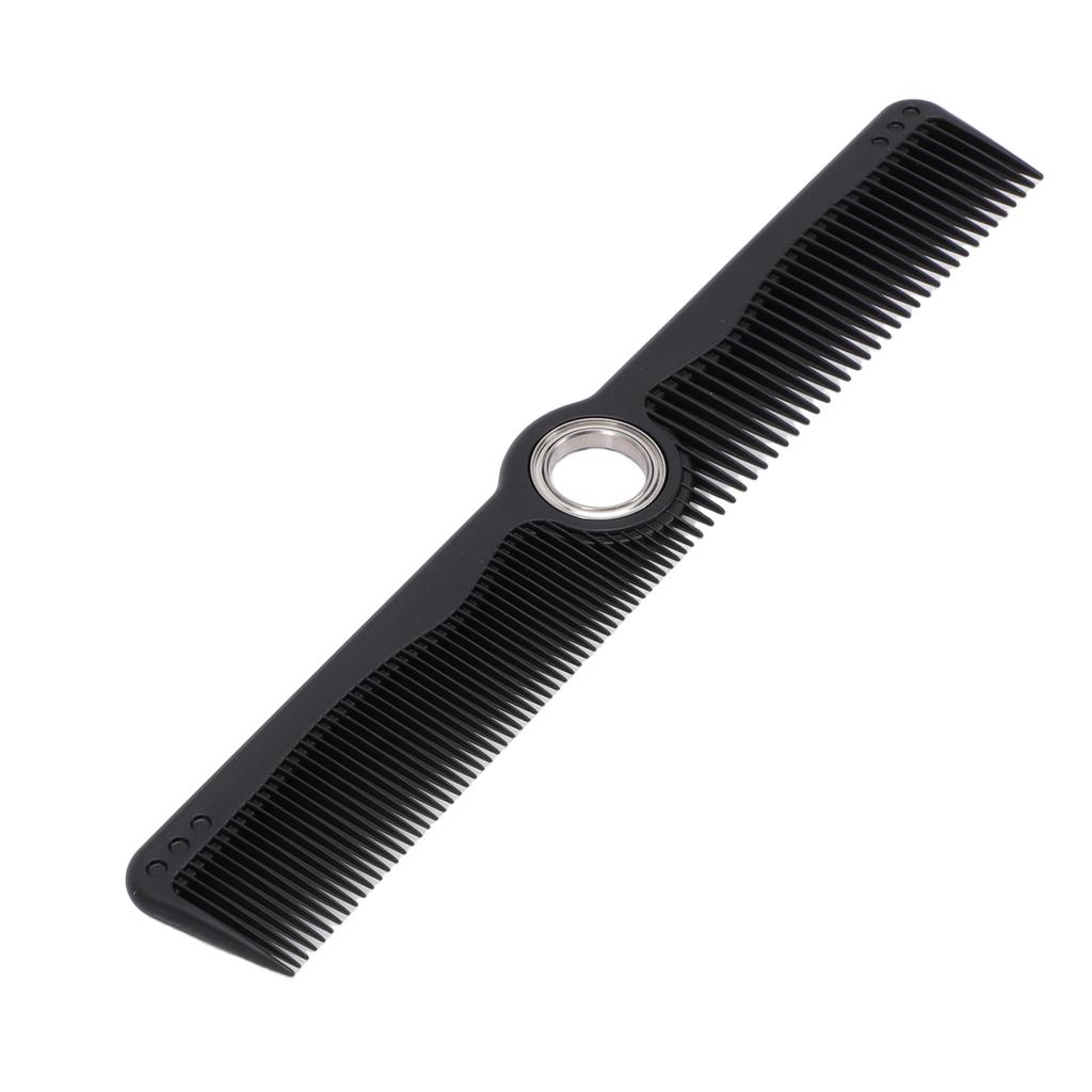 Schwarzer Friseurkamm mit zentral drehbarem Styling-Schneidekamm für Männer Frauen