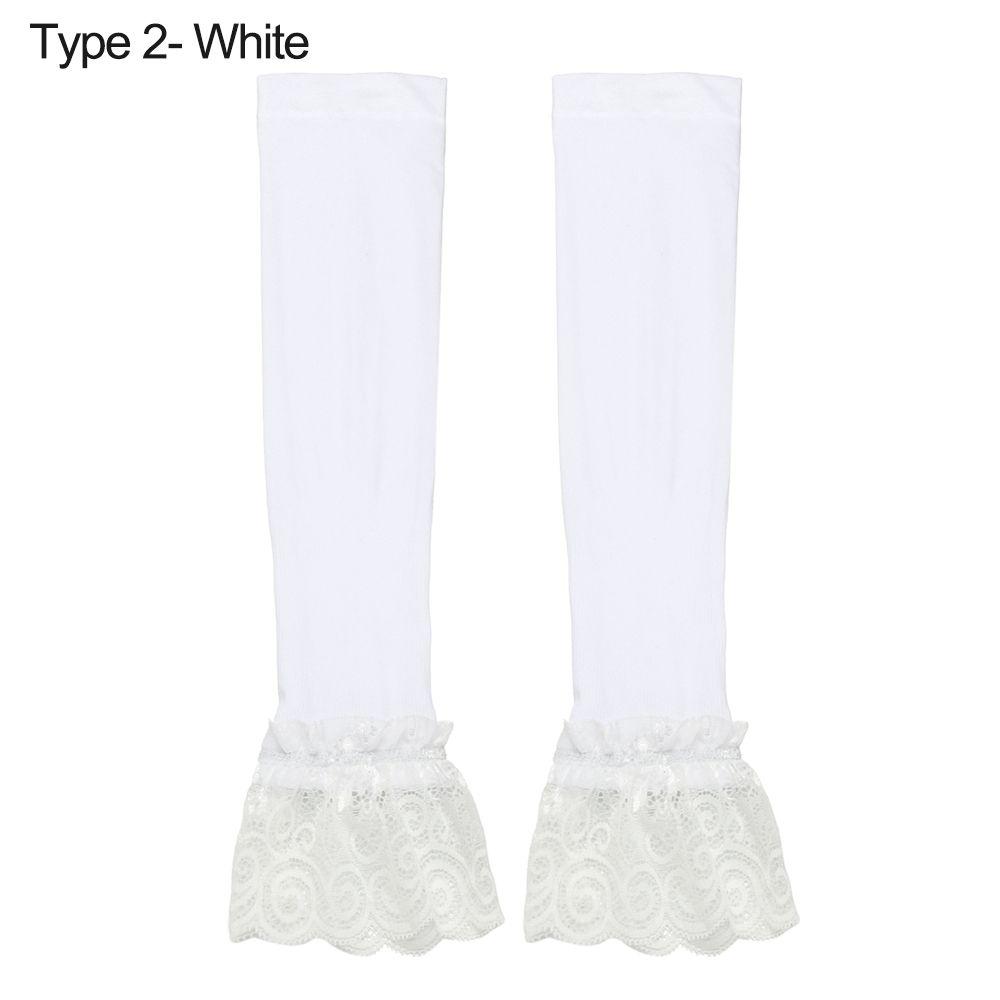 Ochrona przeciwsłoneczna Osłona na ramię z filtrem przeciwsłonecznym Rękawiczki bez palców z koronki Rękawy damskie Rękawy oddychające