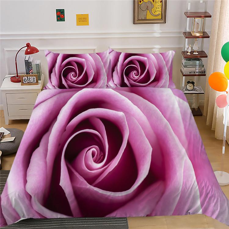 

Цветок 3D Цифровая Печать Пододеяльник Наволочка Набор из Трех Предметов Полиэстер A pair of pillowcases 50 * 90