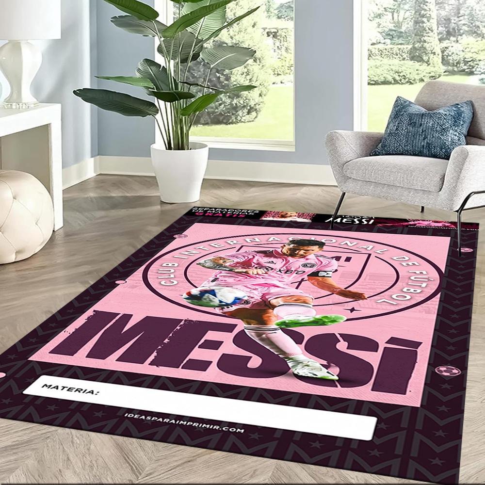Messi 496 Floor Mat Suitable for Decorate Room Study Room Entryway Outdoor Antislip Carpet Anime Office Decor Spiritual Gift