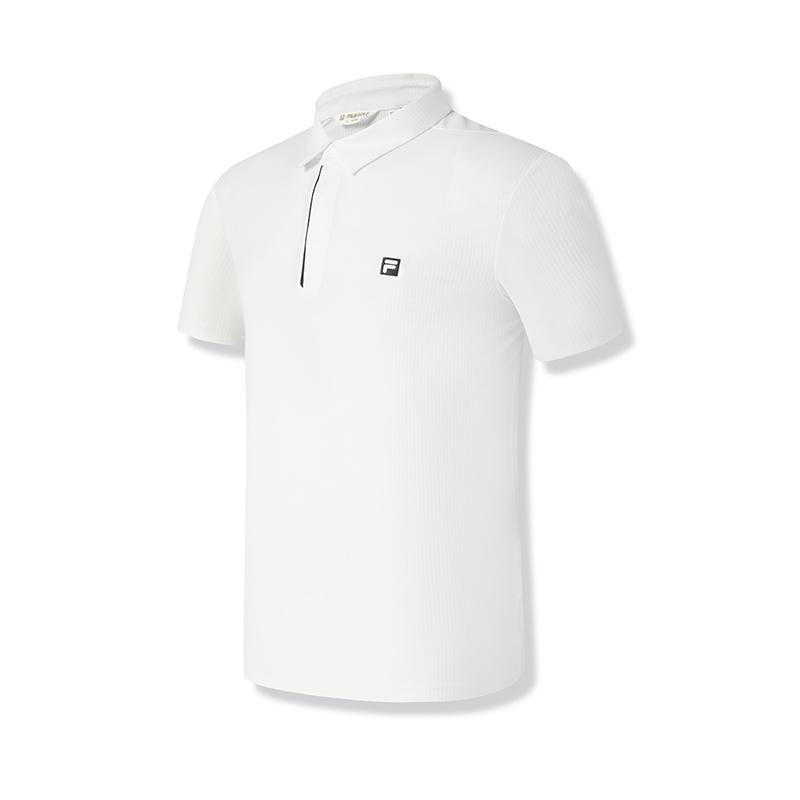 New FILA Golf Series Polo Shirt Men's Jade White A11M525120F-WT