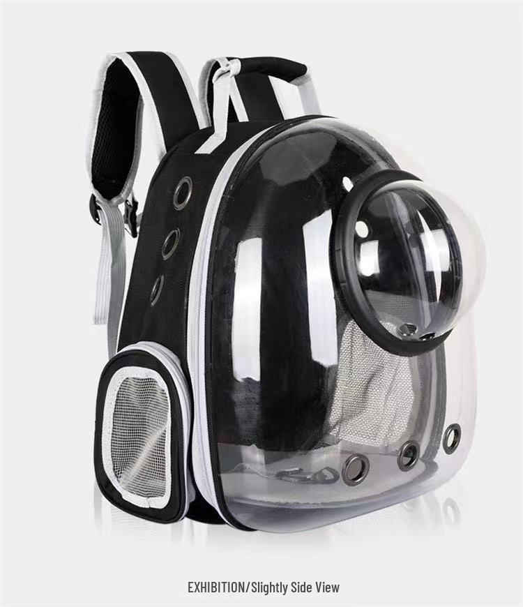 Portable Transparent Cat Backpack: Breathable, Spacious Double-Shoulder Pet Carrier